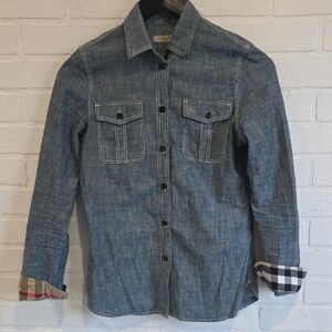Burberry Brit Light Blue Chambray Shirt
